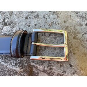 Cole Haan men's belt‎ black nickel hardware 34. Work classic elegant